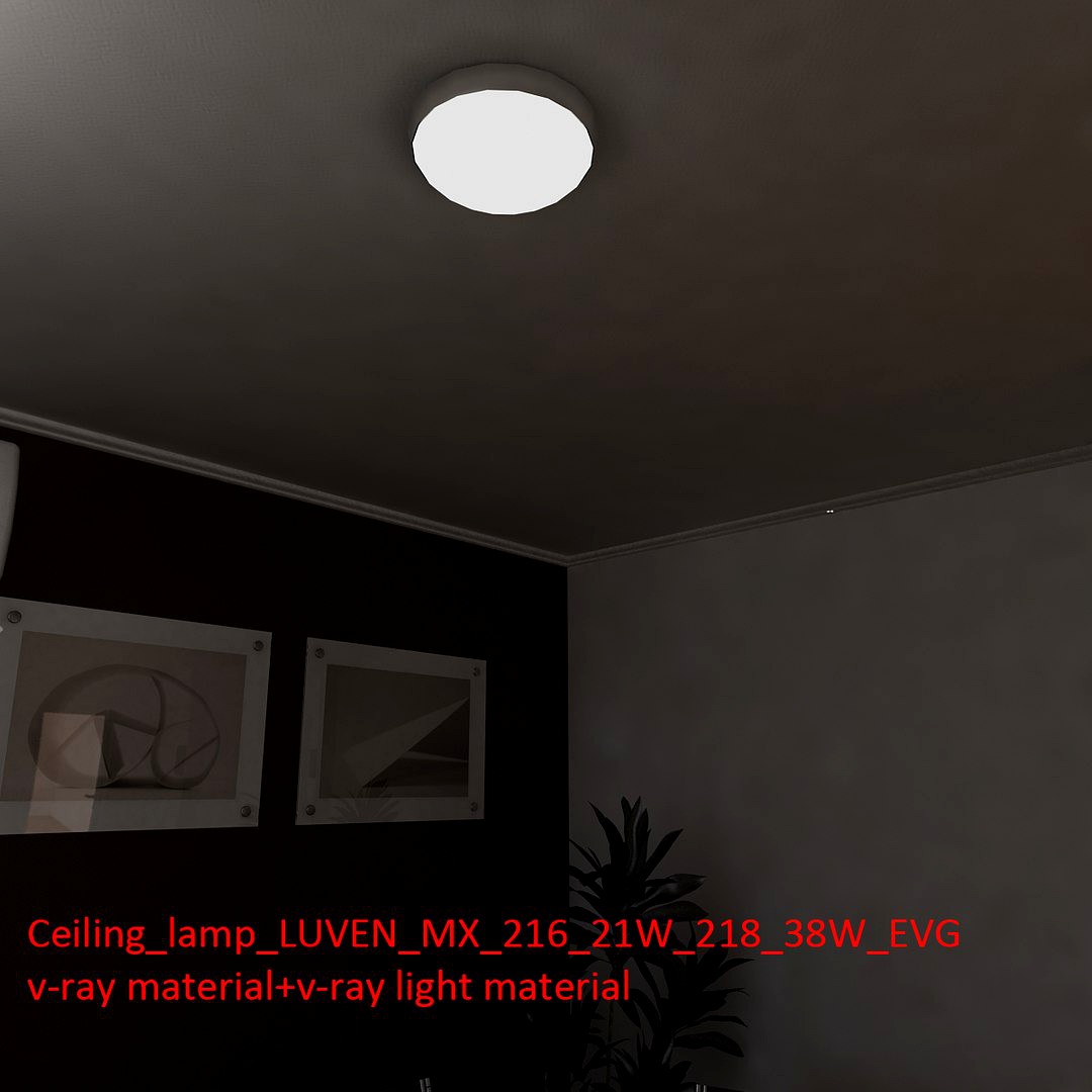 Ceiling lamp LUVEN MX 216 21W -218 38W EVG