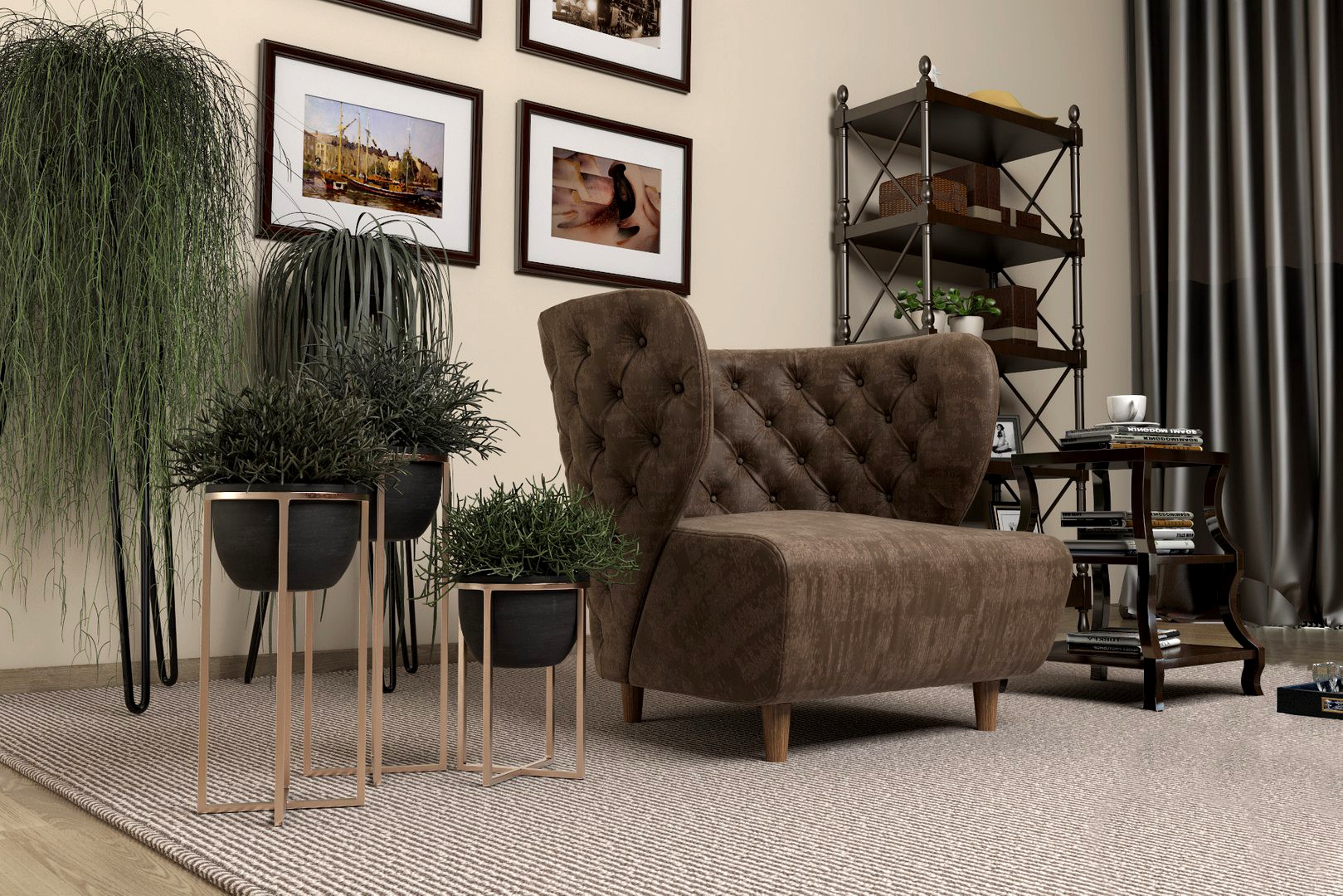 Living Room 08 VrayforC4D 3.60