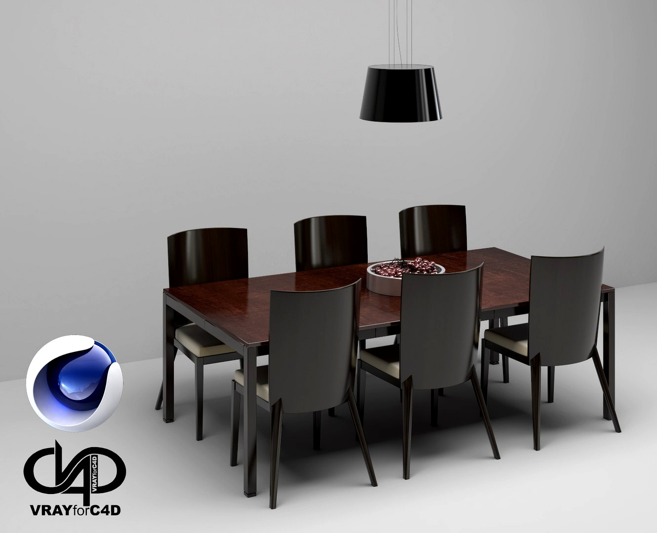 Table And Chair C4D Vray
