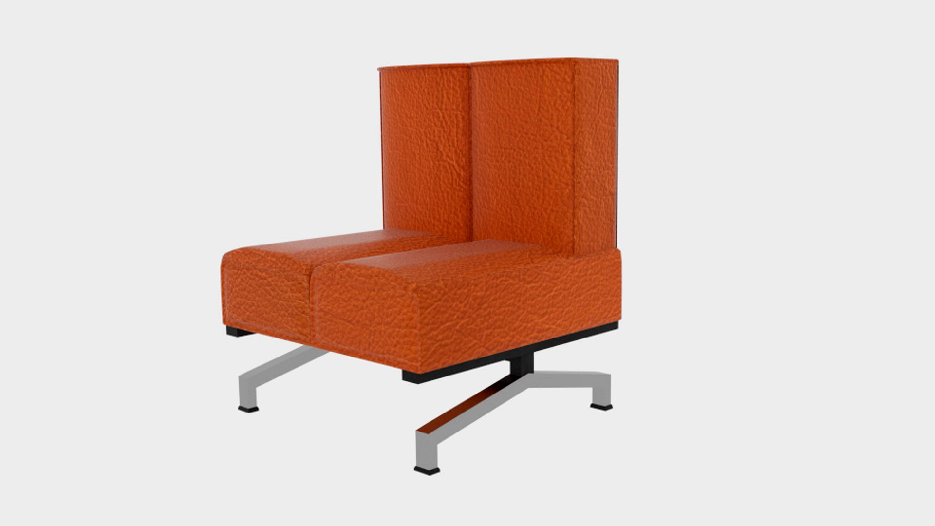 Flex Orange Sleeper Sofa Single