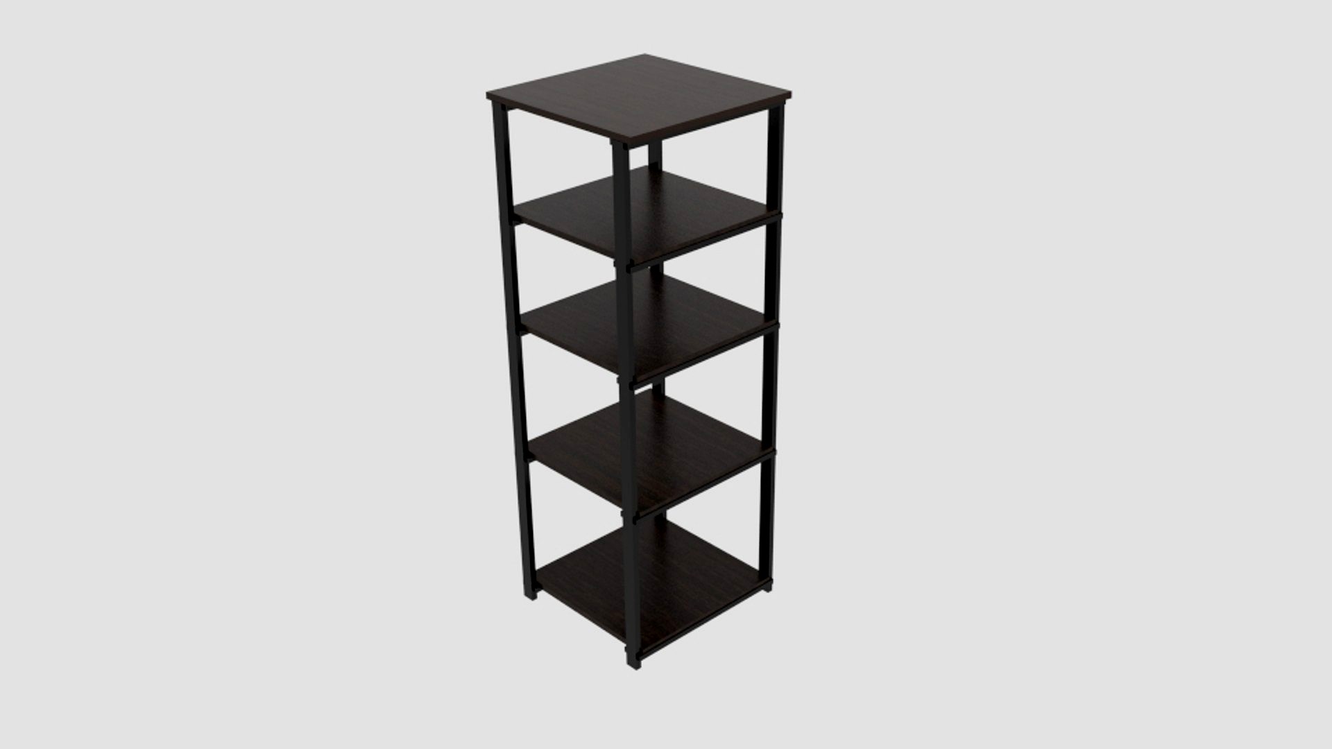Origami Folding Decorative 4-Shelf Rack Straight