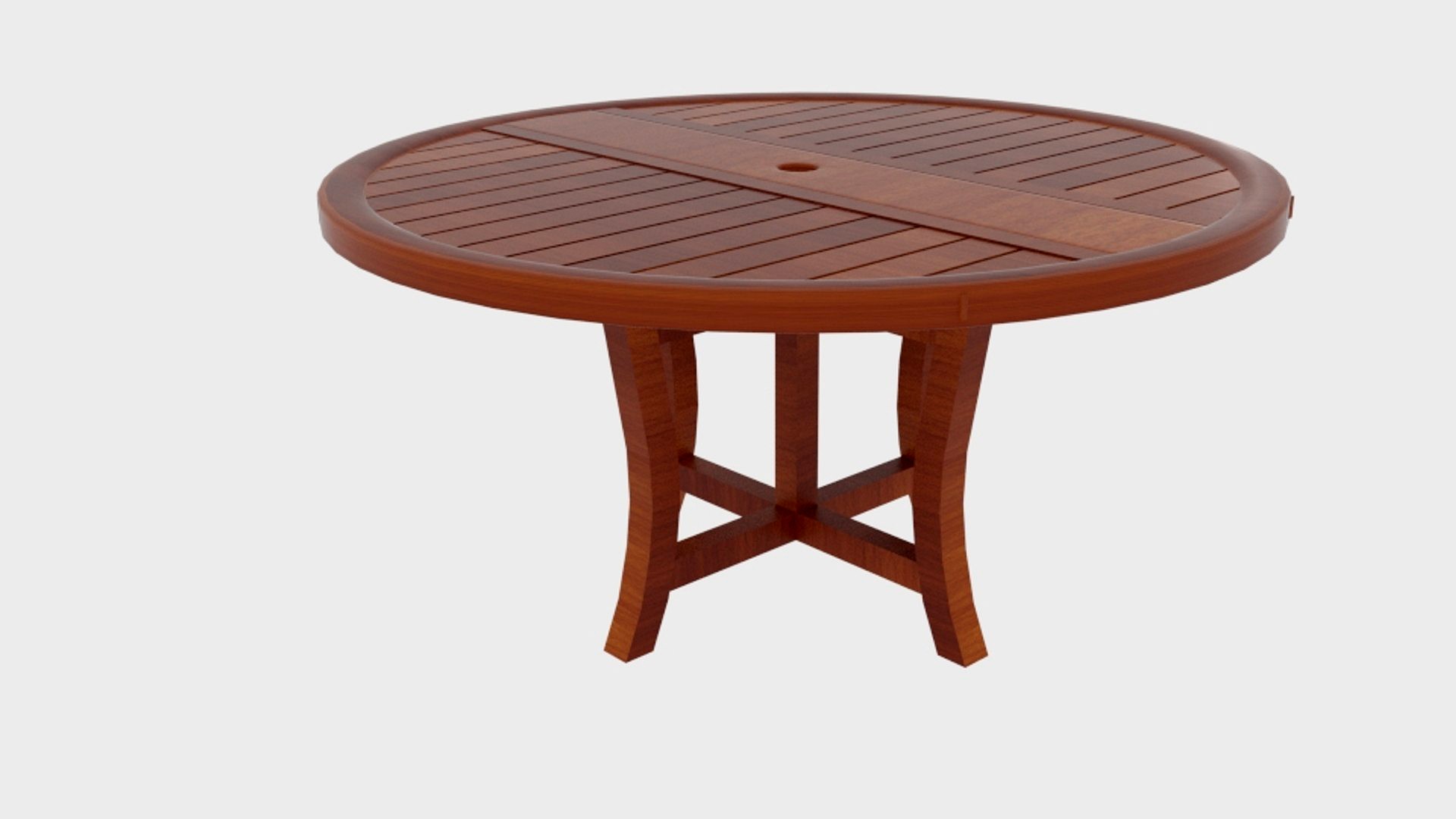 Round Wooden Round Folding Table 2