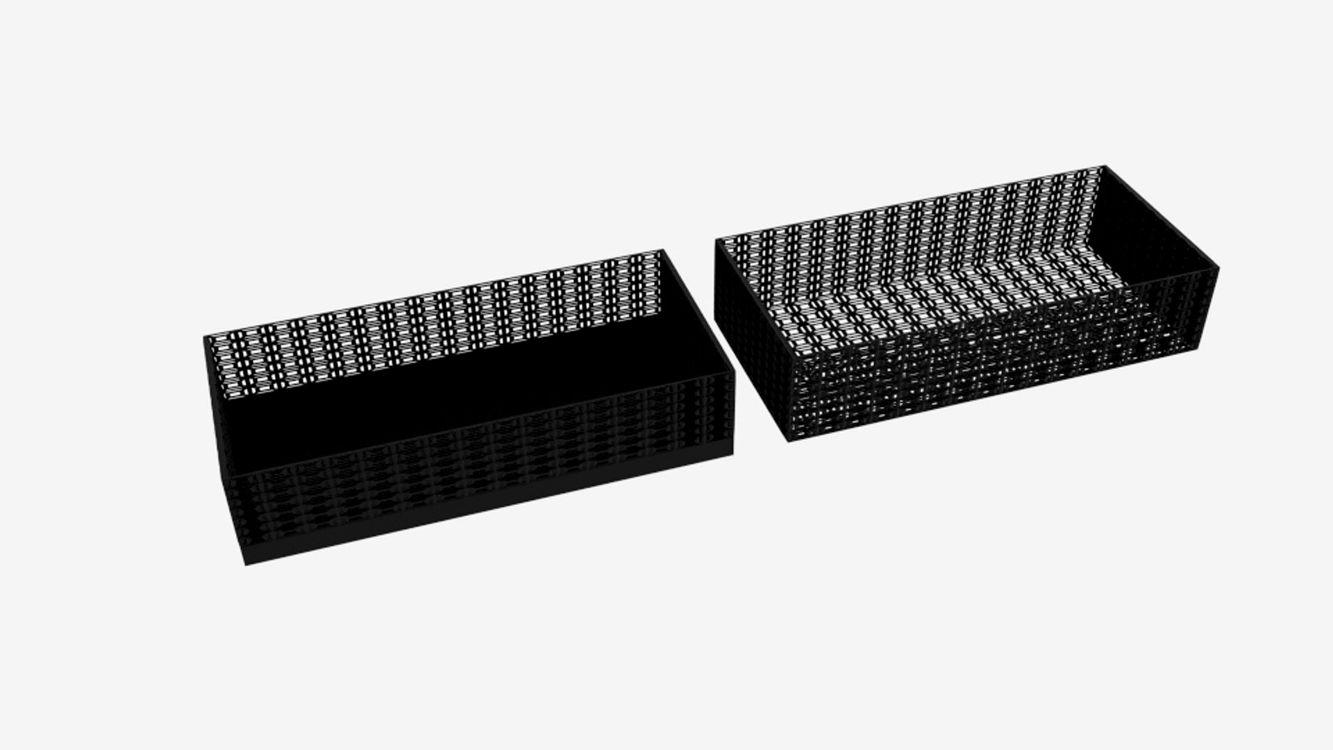 Rectangle Wire Pattern Bin