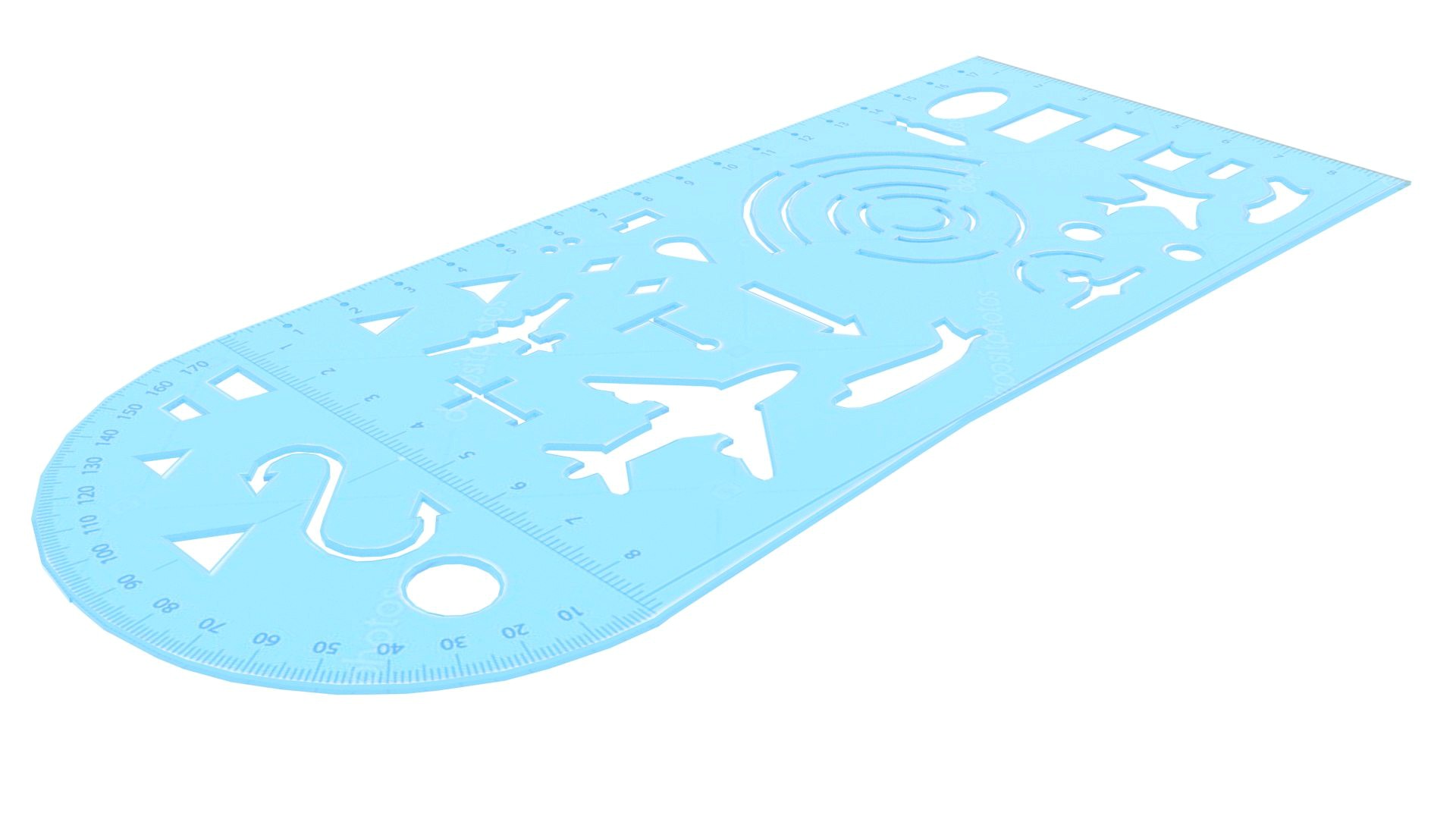 Stencil Ruler With Planes