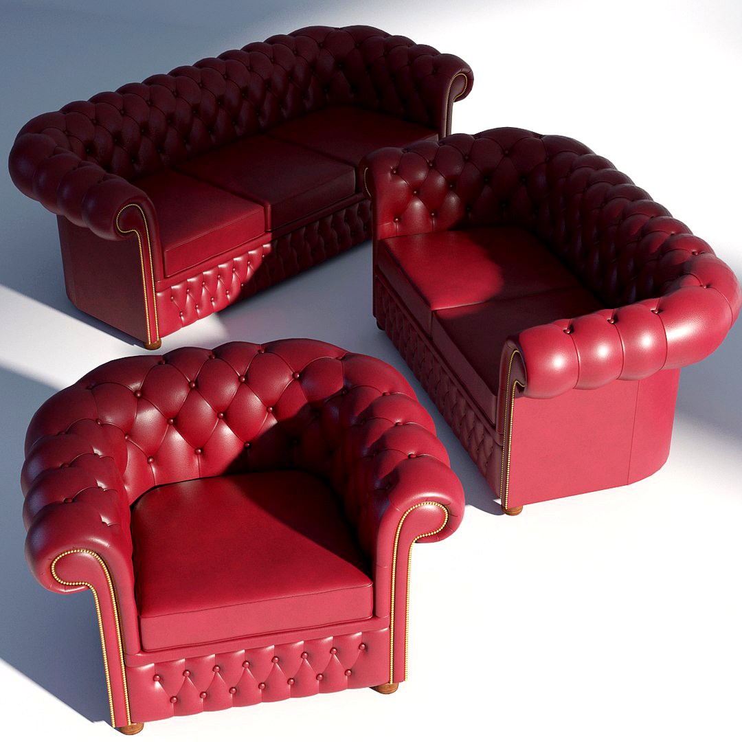 Chesterfield Set Red