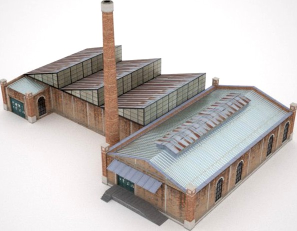 Old Factory 3D Model