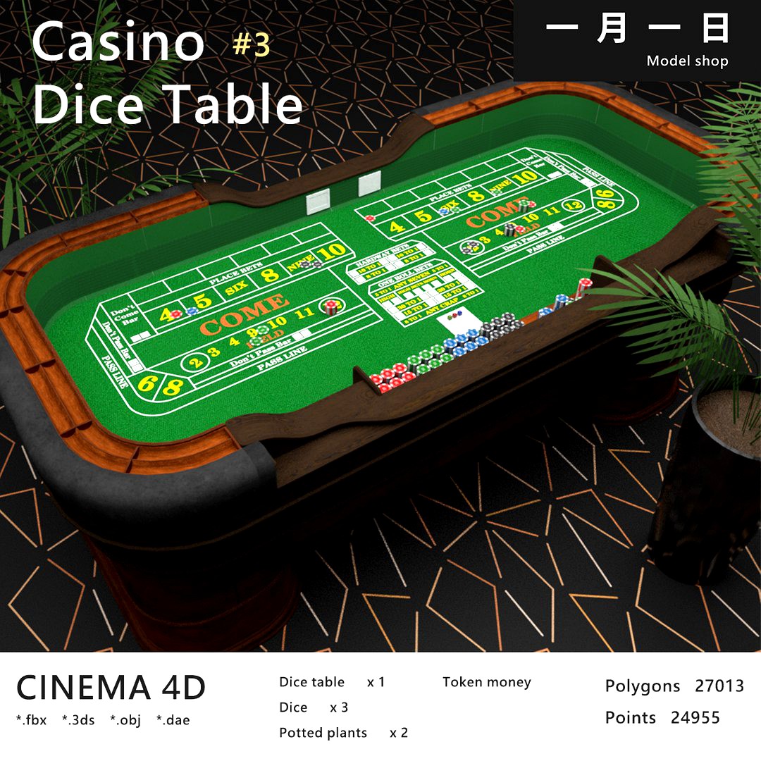 Casino Dice Table