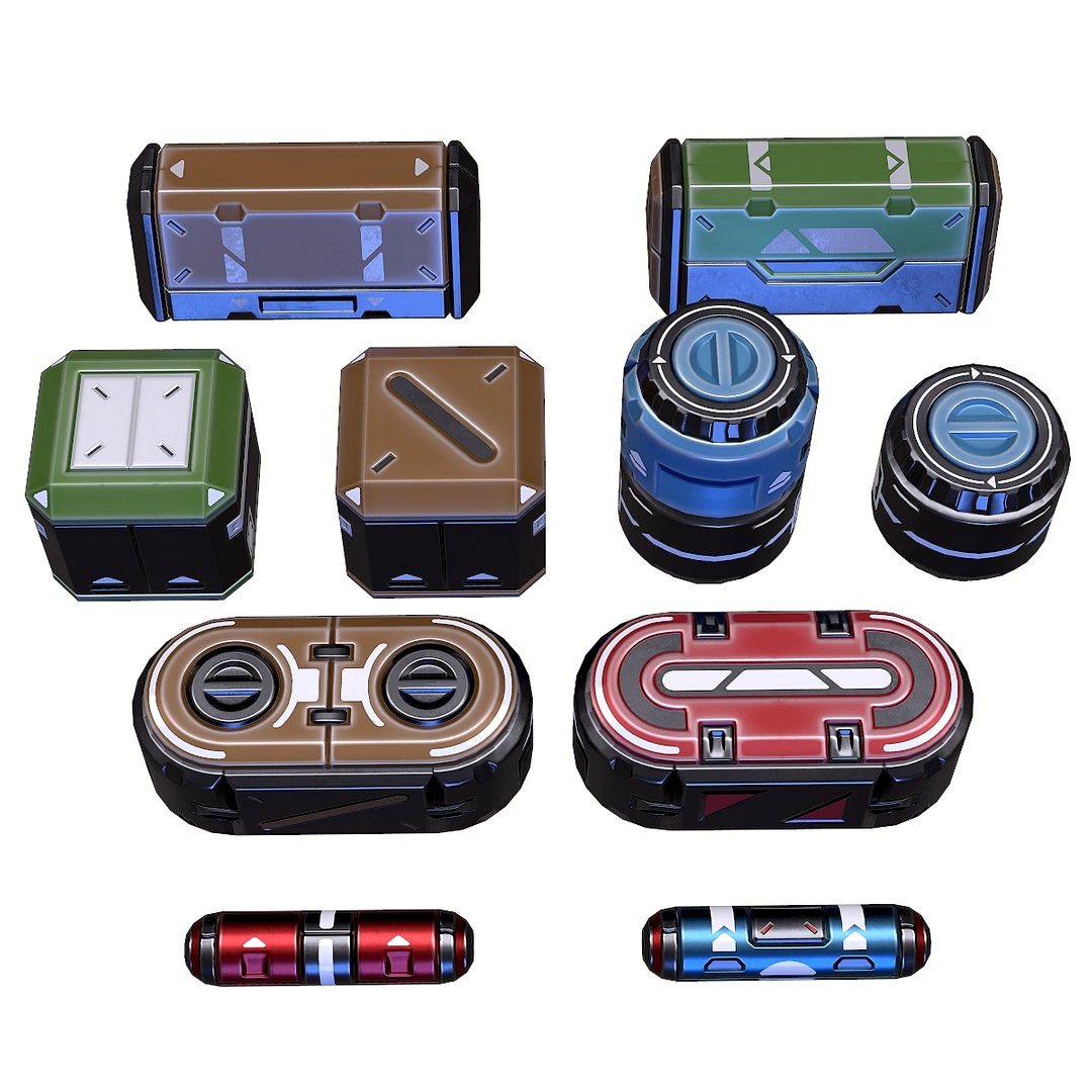 Sci-Fi Containers - Game Ready