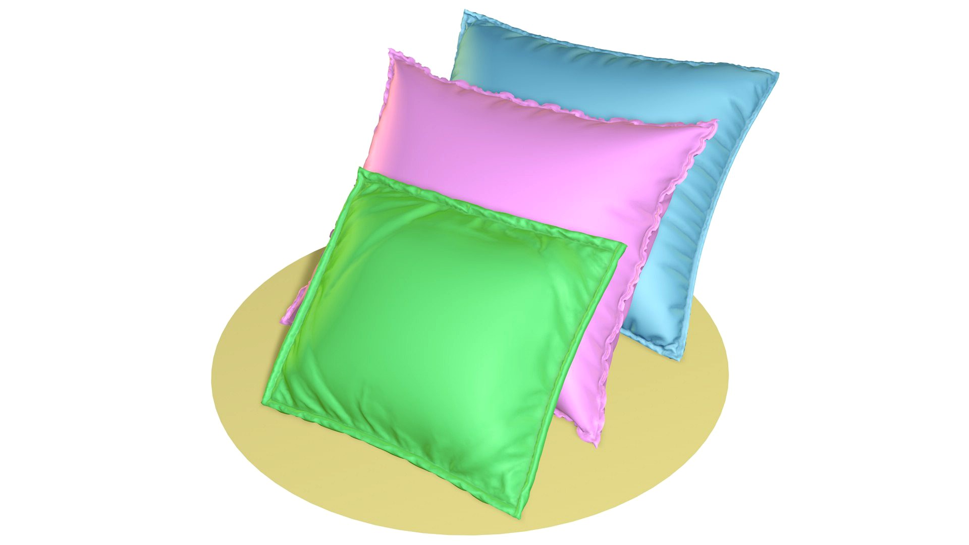 Three pillows