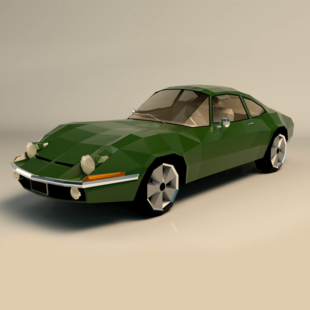 Low Poly Muscle Car 03