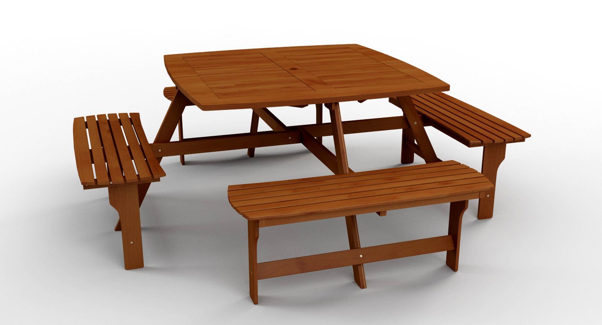 Atherton 5 Piece Wood Picnic Set