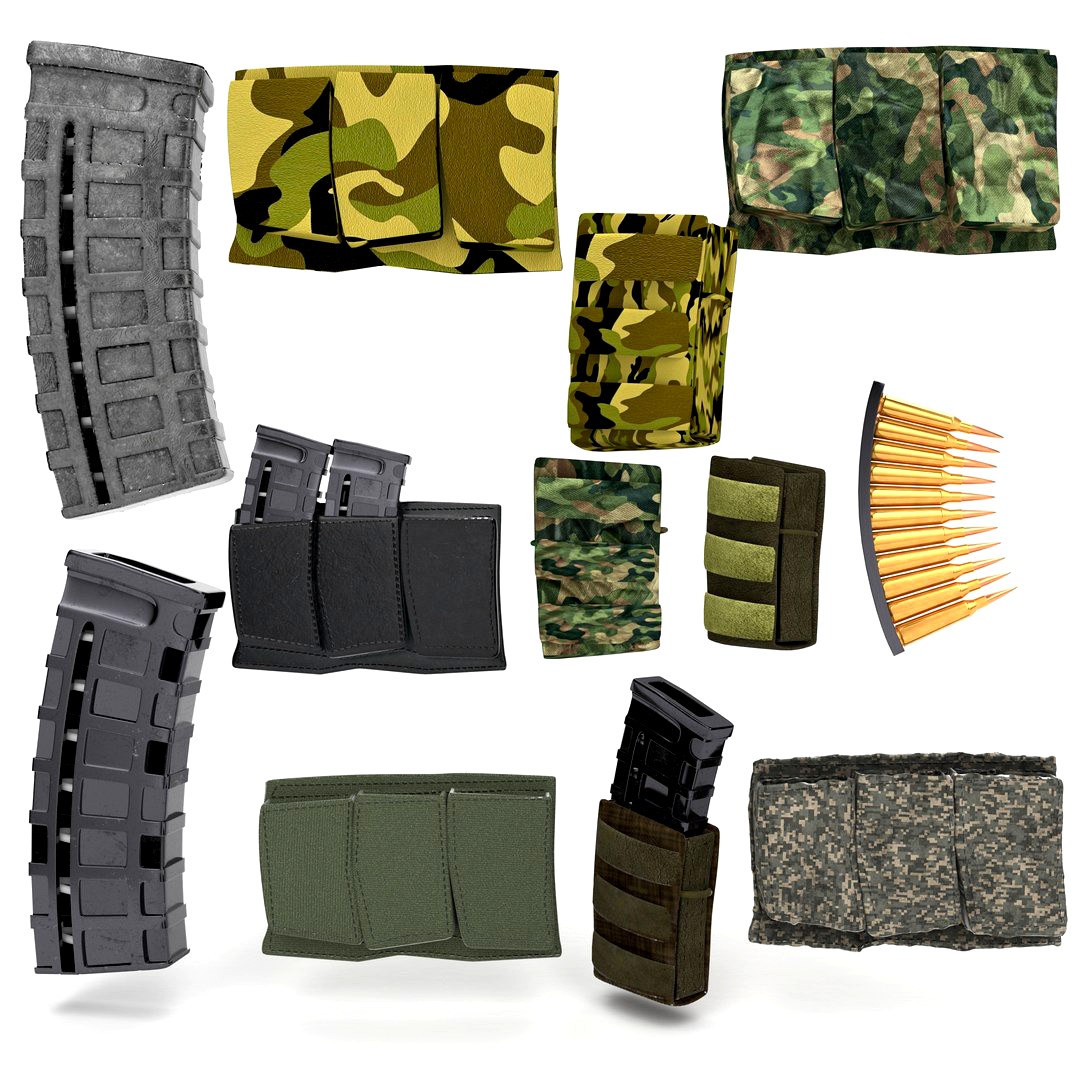 magazine pouch and ammo clip set pbr