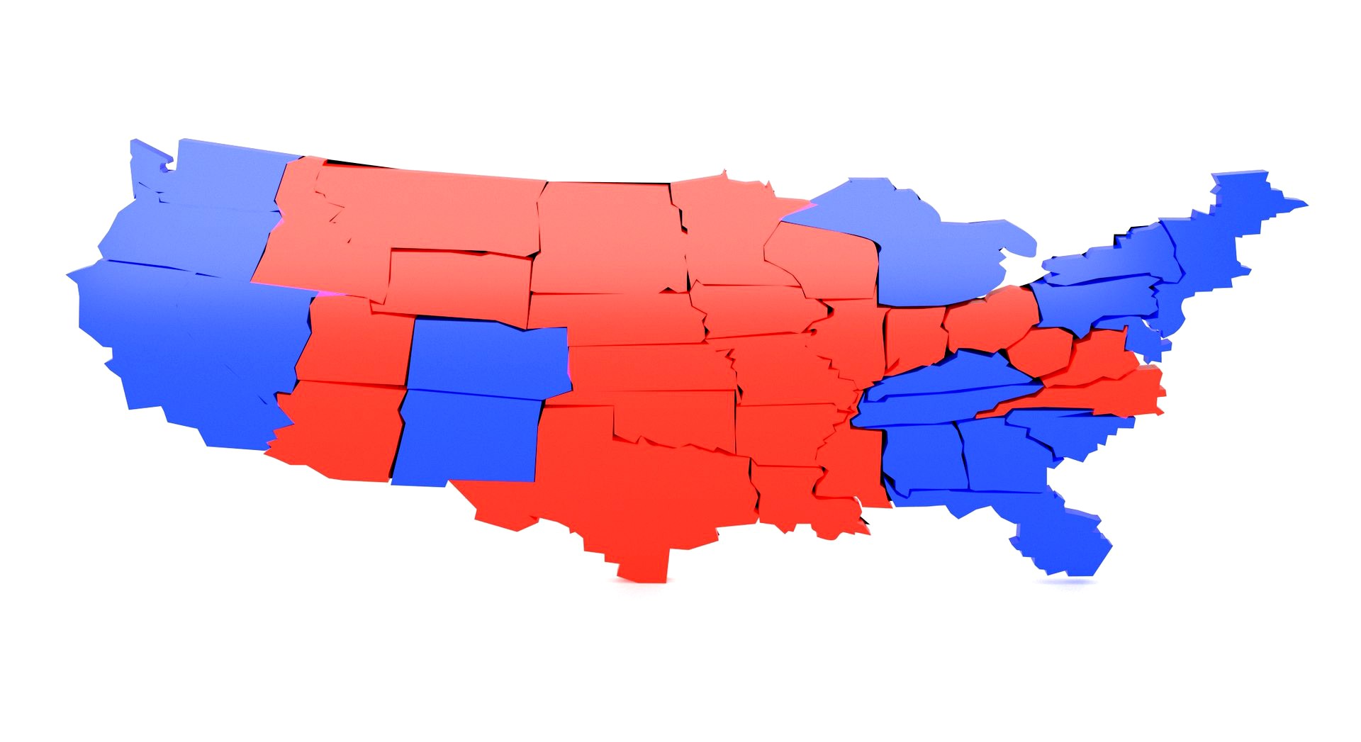 usa political map