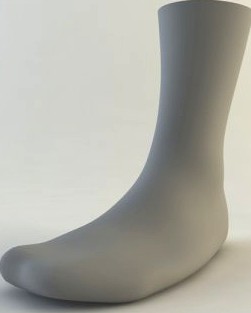 Left sock 3D Model