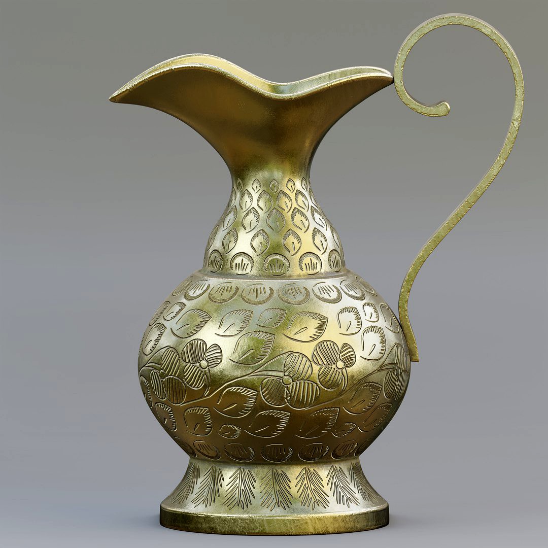Vintage brass pitcher