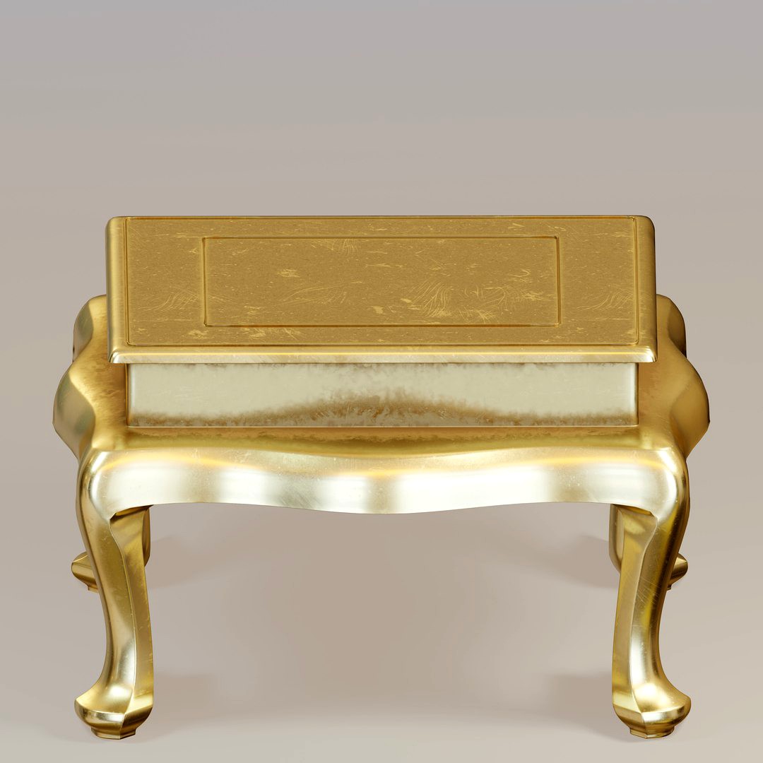 Antique brass table