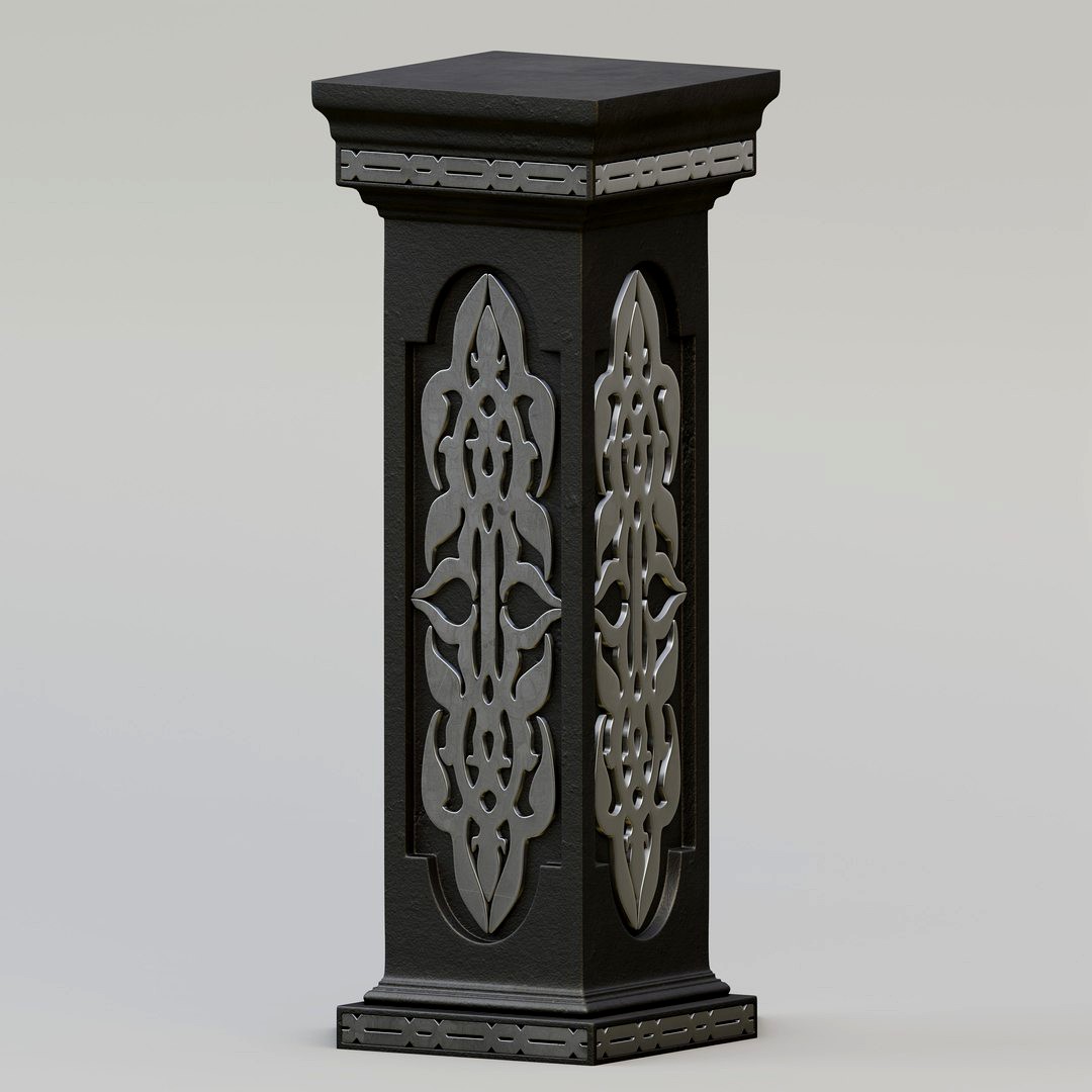 Square pedestal pillar