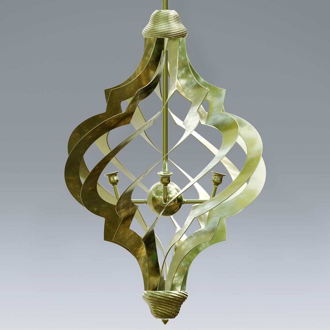 Twisted Patterned Moroccan Lamp