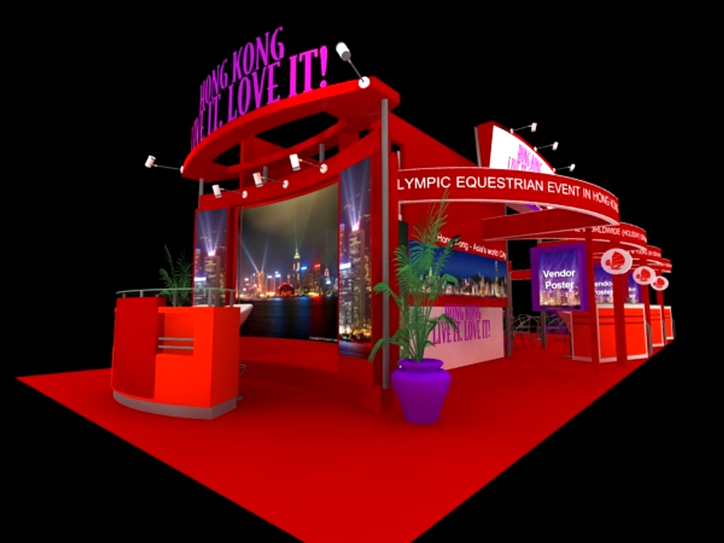 Hong Kong Tour Exhibition 6x15 Booth