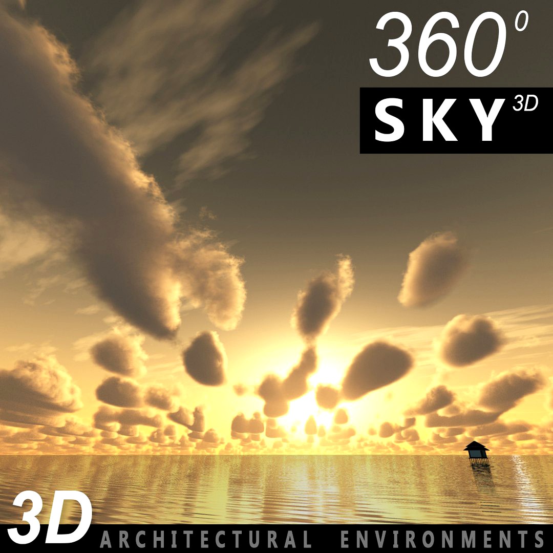 Sky 3D Sunset 036