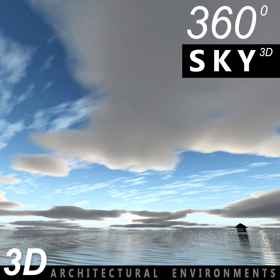 Sky 3D Clouded 015