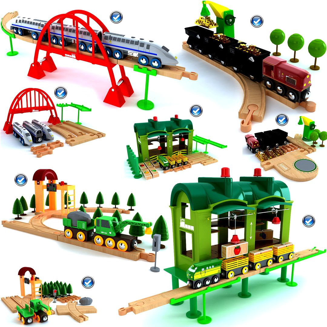 Kids train set toy collection