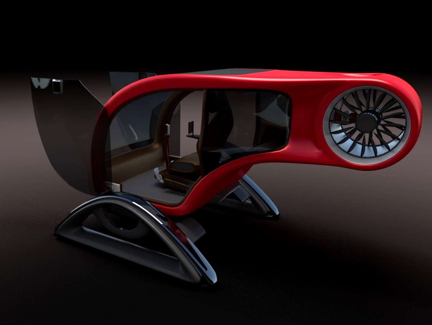 Futuristic helicopter 1