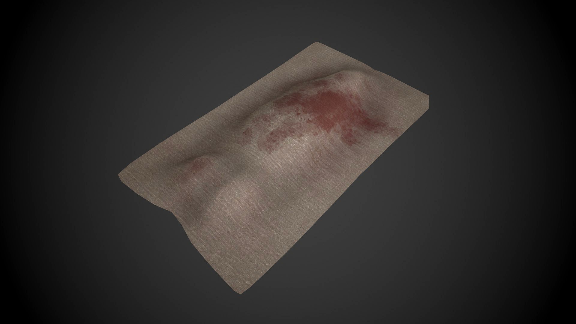 Dead Body with Covered Sheet