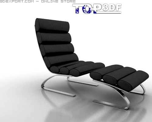 Unico Modern Chaise 3D Model