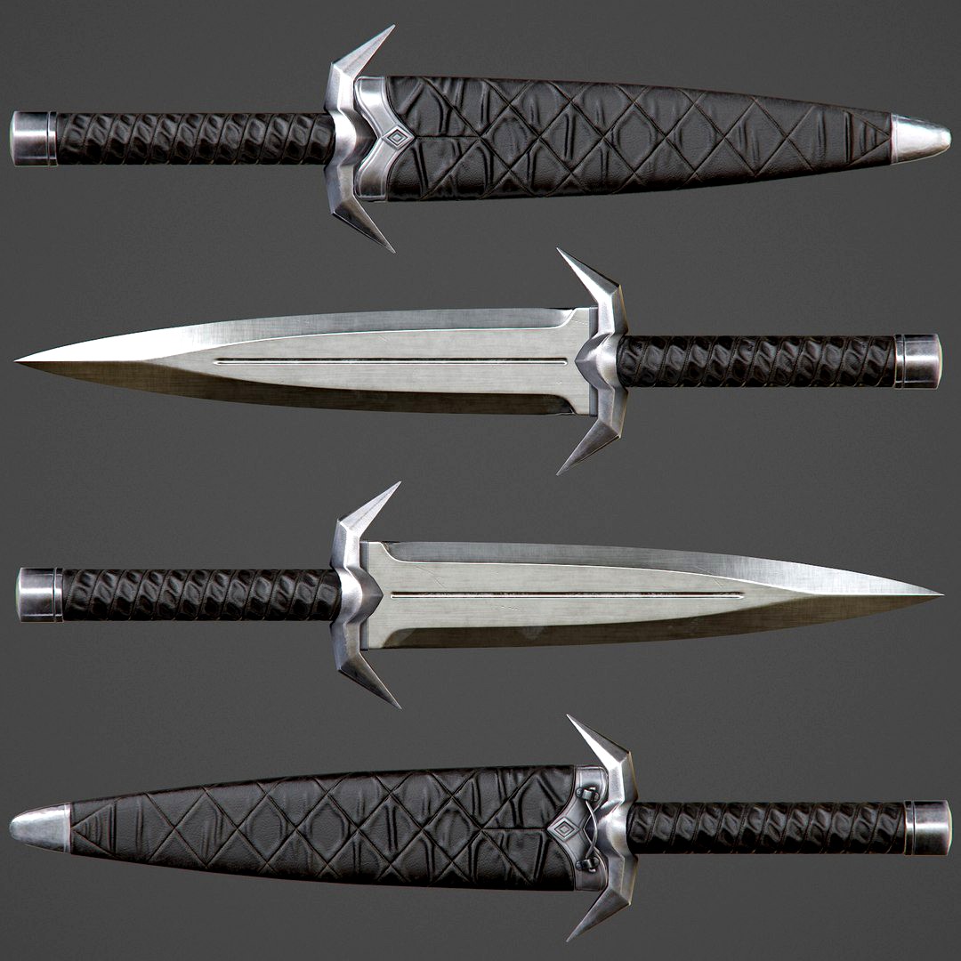 Assassin Knife PBR Game-Ready