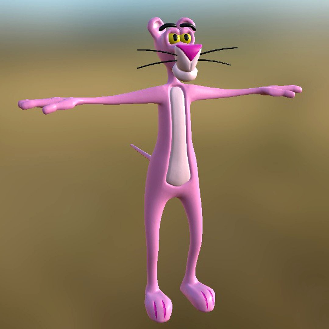 Pink Panther Not Rigged PBR