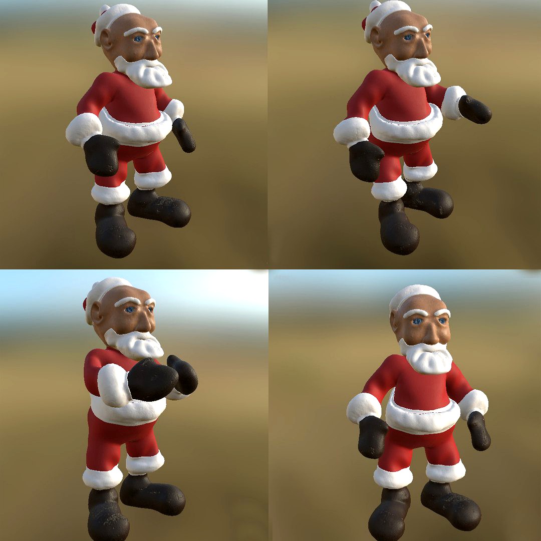 Santa 3 Pose PBR