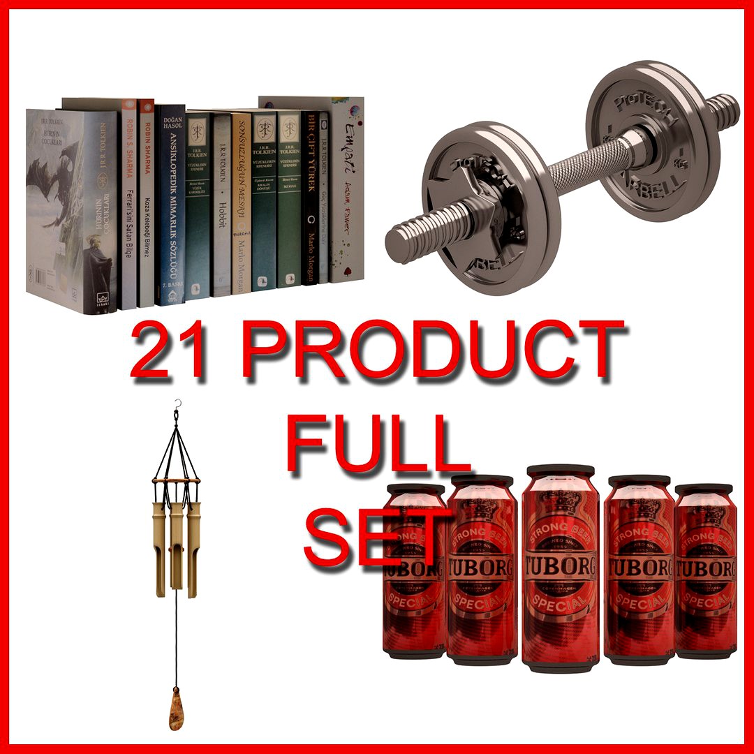 Hobby and Decor Set 02 (21 Product)