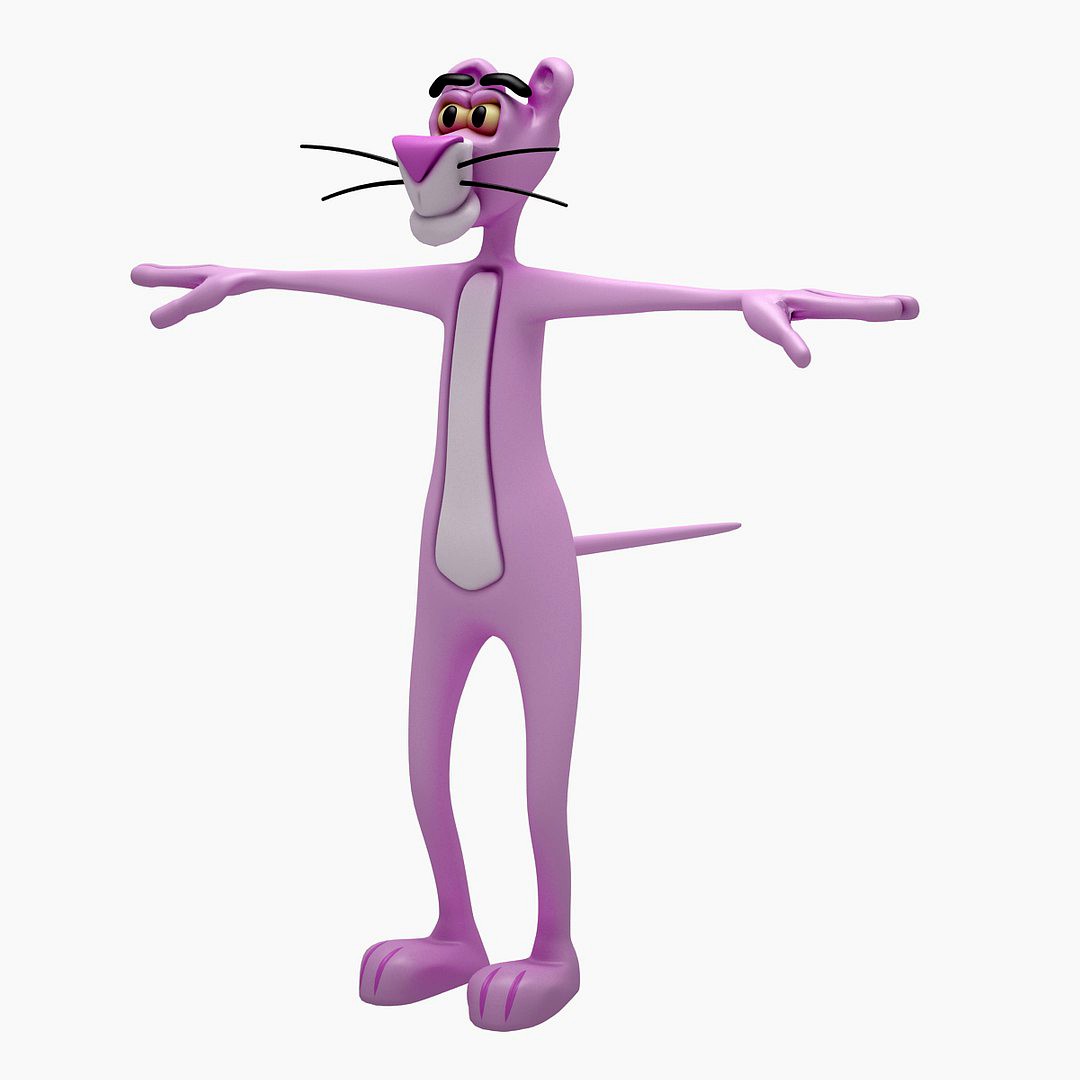 Pink Panther (RIGGED T-POSE)