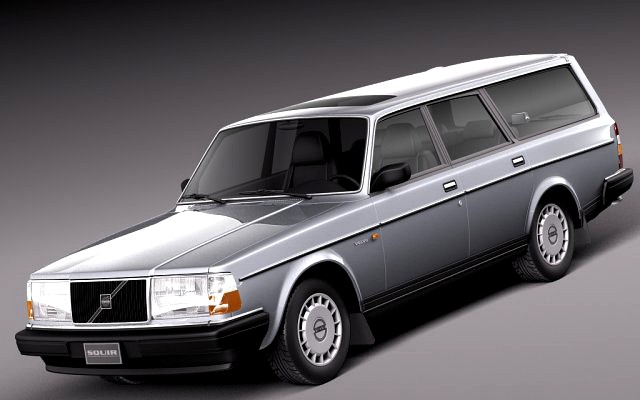 Volvo 240 Estate EU 1993 3D Model