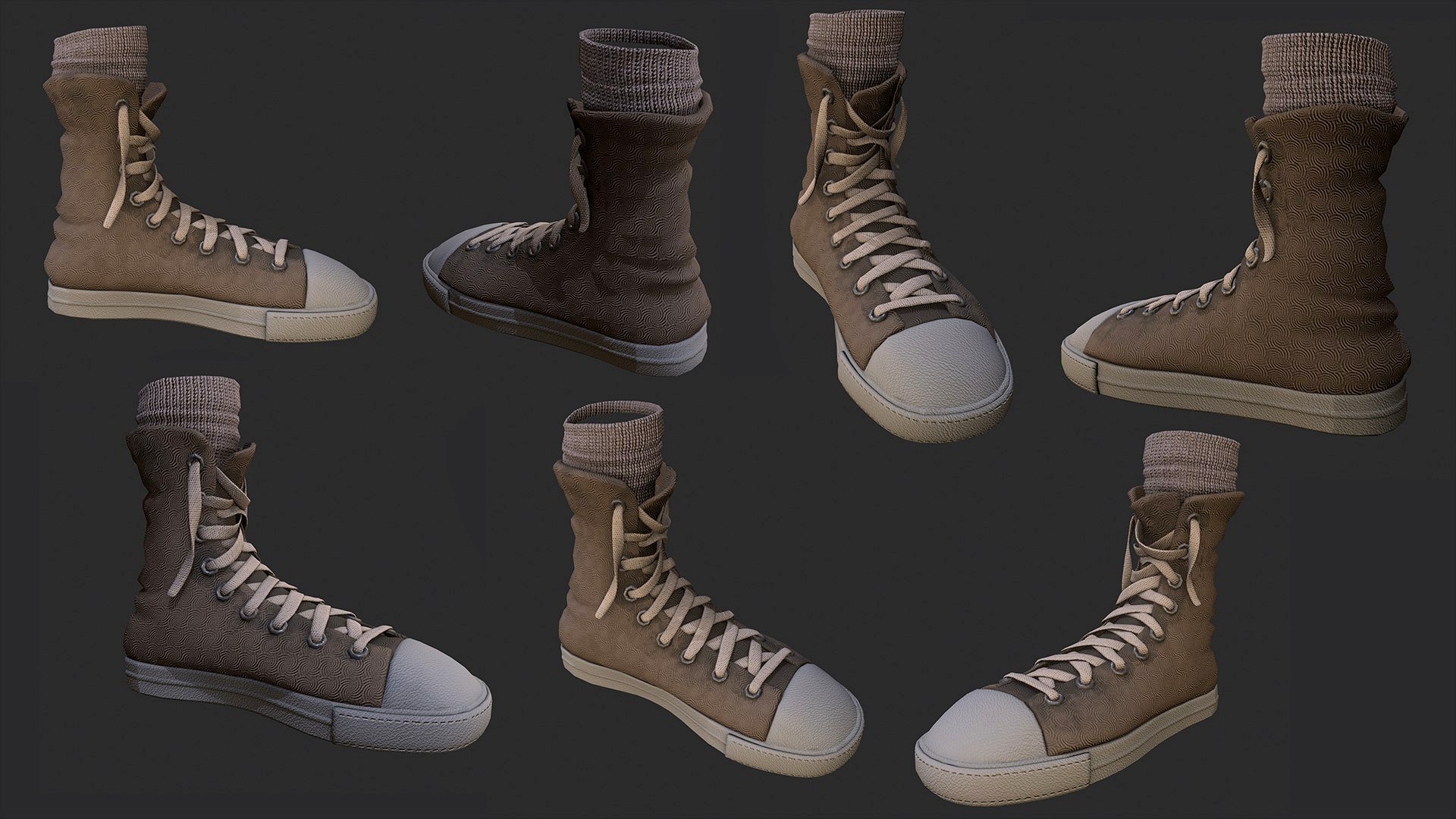 sneakers Low-poly