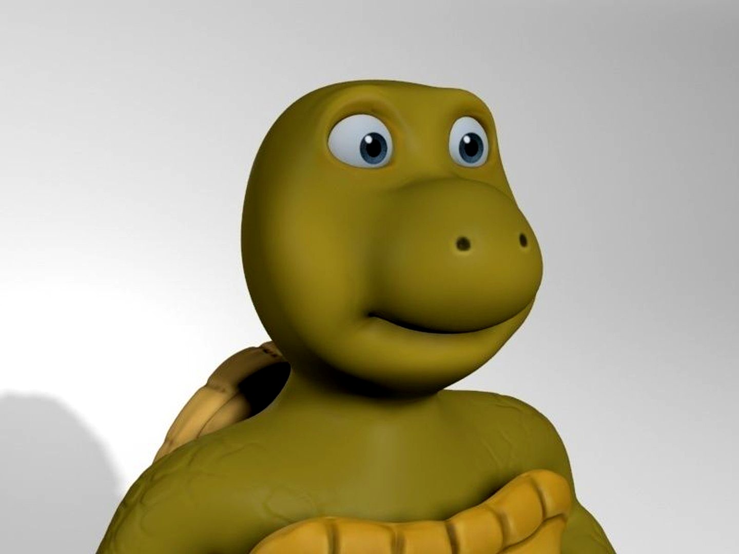 cartoon rigged turtle