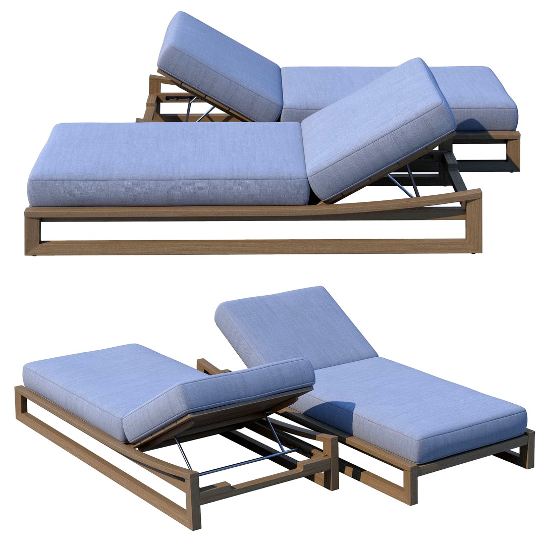 RH SEBASTIAN TEAK CHAISE