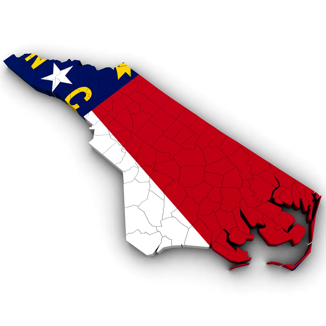 North Carolina Political Map