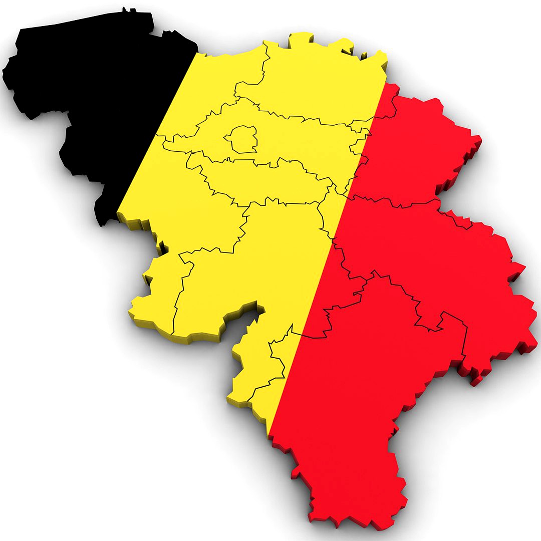 Political Map of Belgium