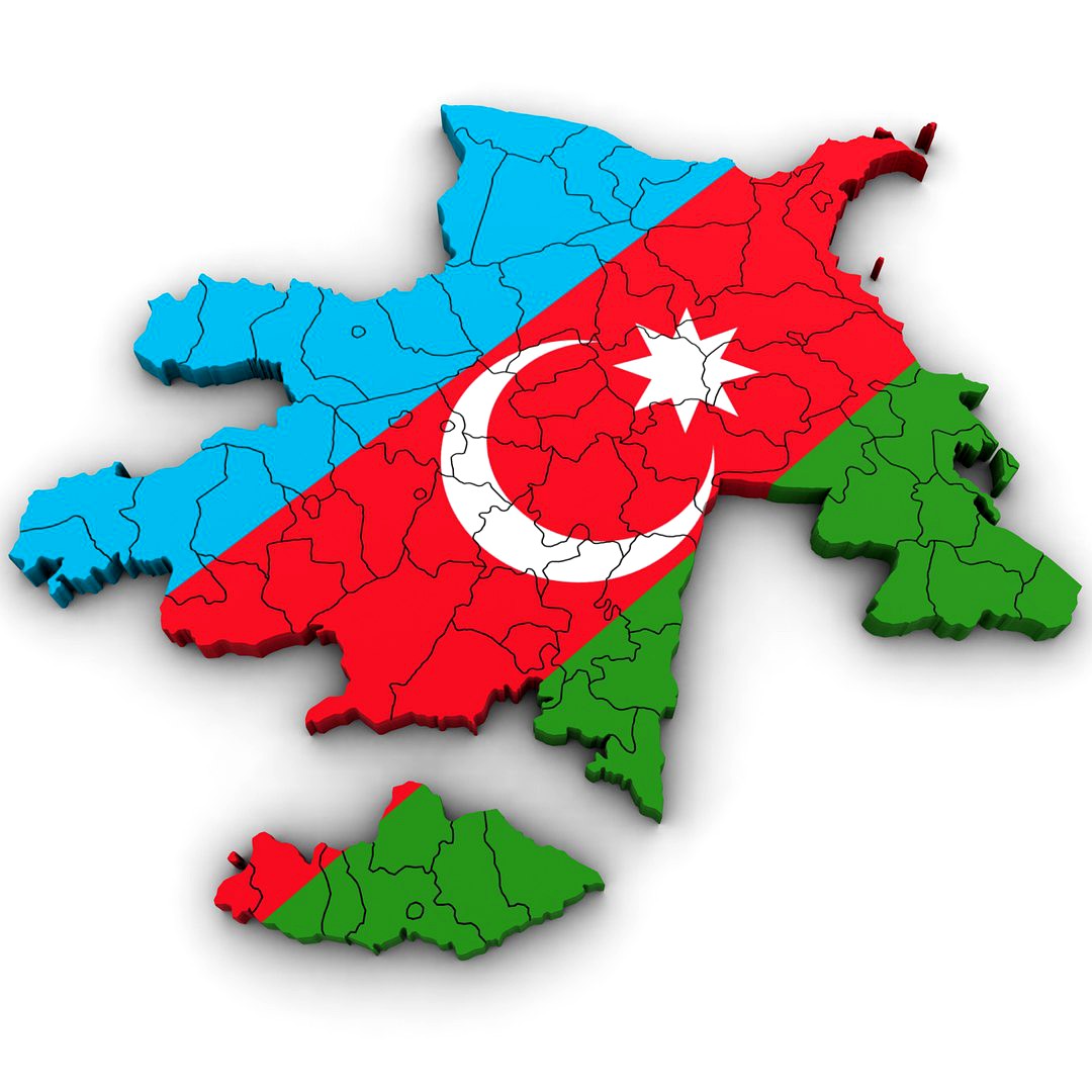 Political Map of Azerbaijan