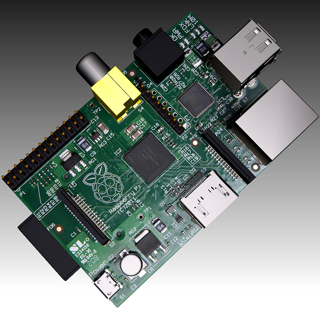 Raspberry PI 3d model