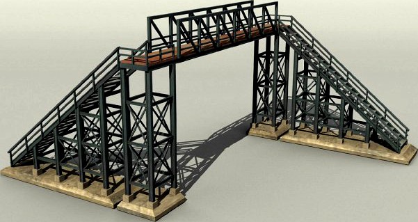 3D Models Pedestrian bridge 3D Model