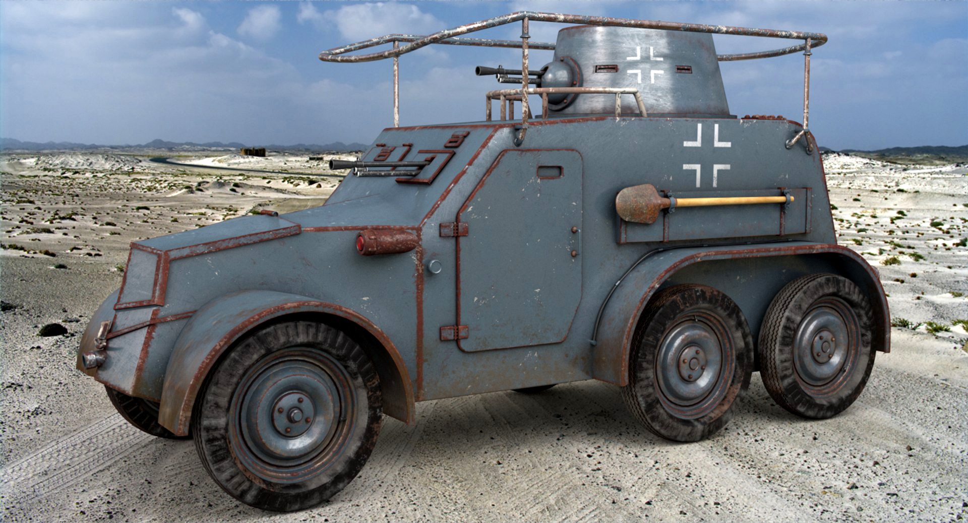 OA vz 30 Armoured Car German Vray