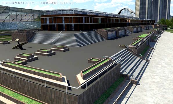 City Building  Business Centr 3D Model