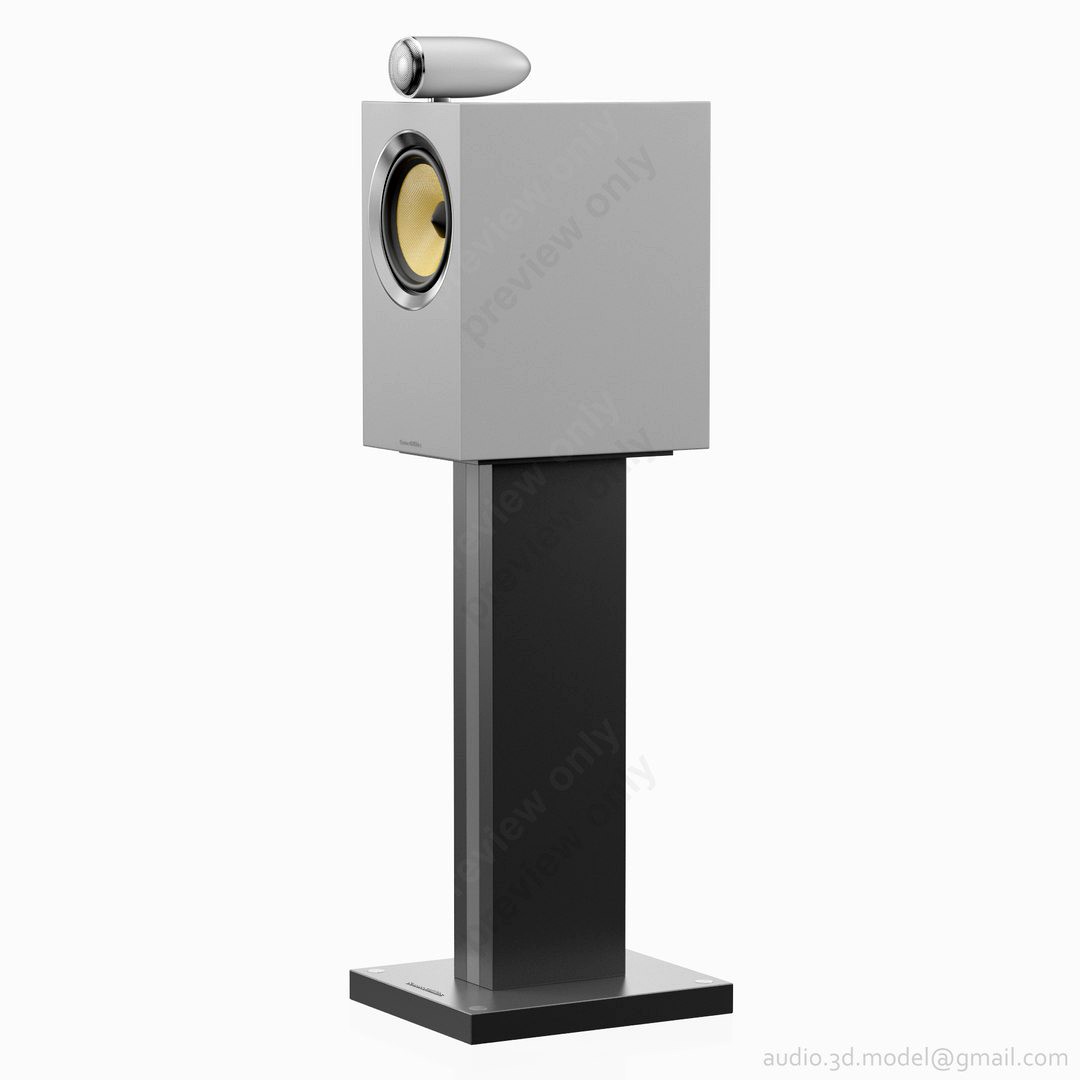 Bowers & Wilkins CM6 S2 Satin White on stand