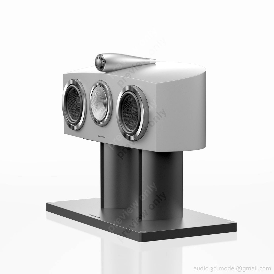 Bowers & Wilkins HTM2 D3 Satin White on FS HTM D3 Silver