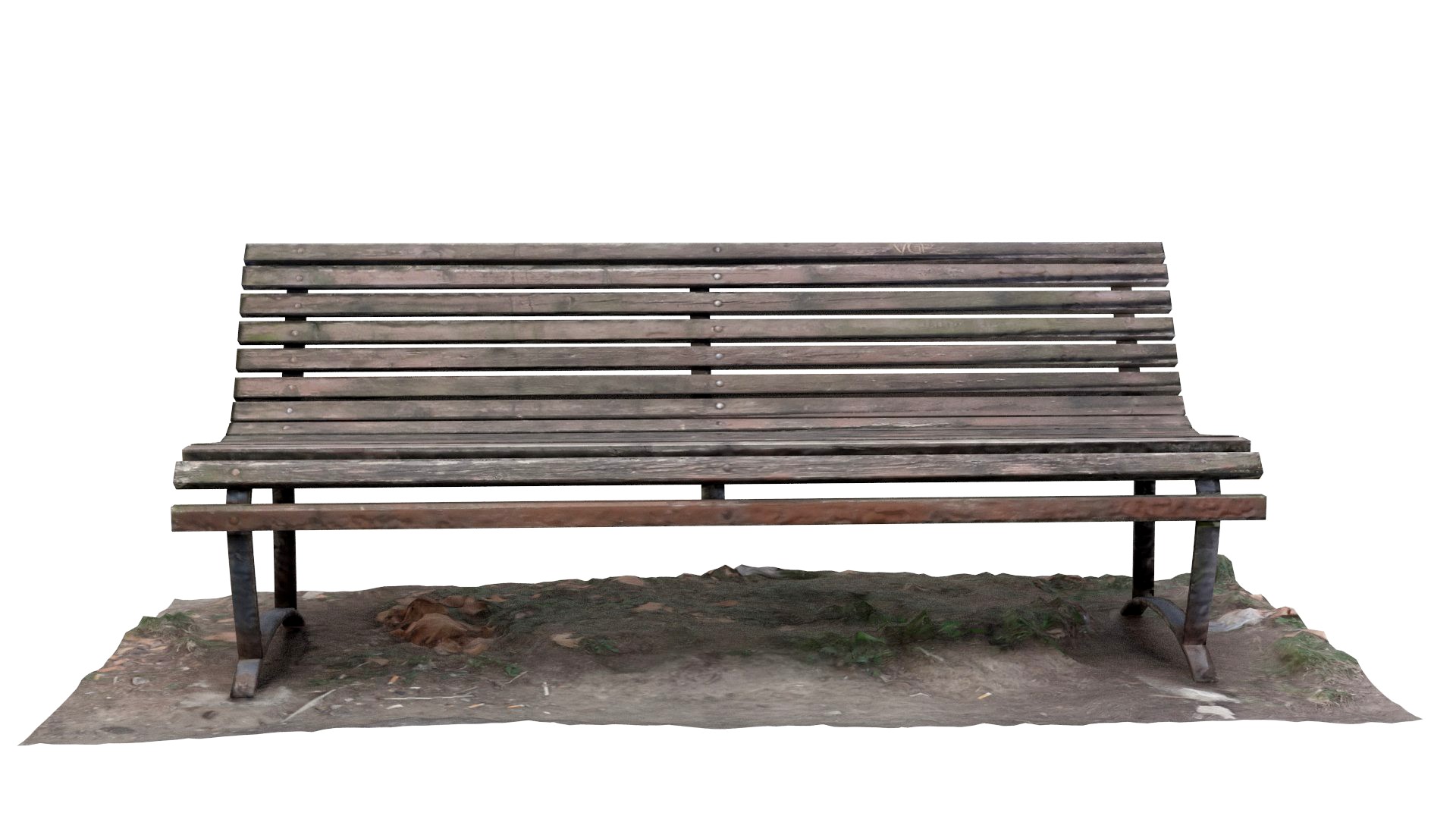 Rusty Park Bench