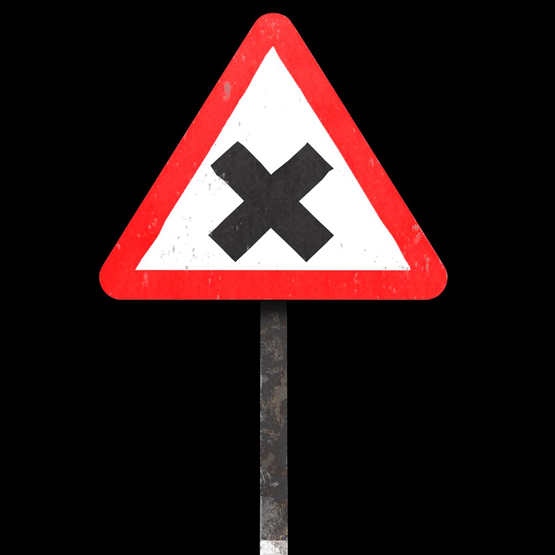 Cross road Road-sign