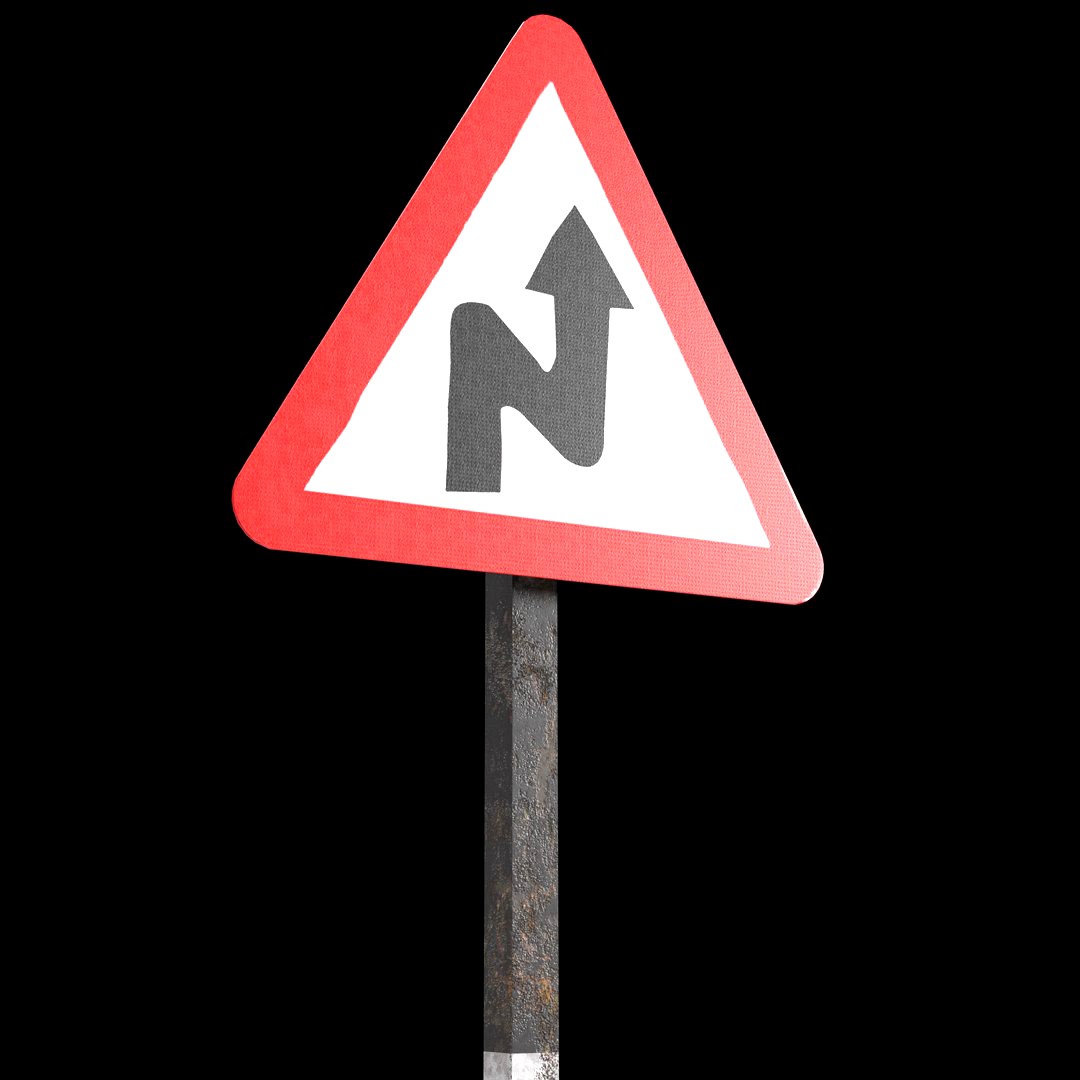 Right reverse band Roadsign